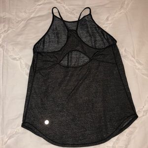 Lululemon black heathered tank